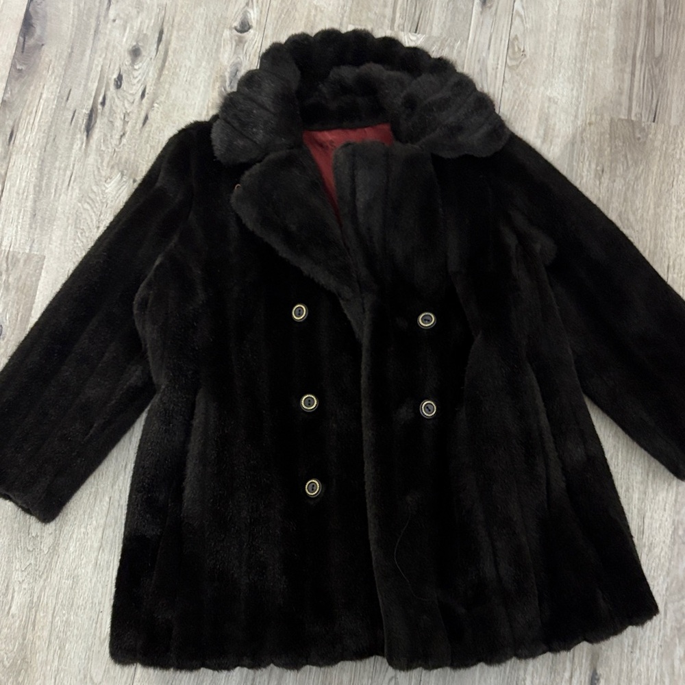 Faux fur coat